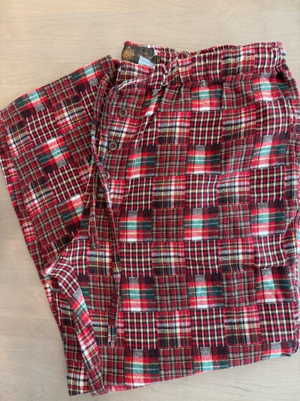 The Territory Ahead Red Plaid Cotton Pajama Pants XXL NWOT